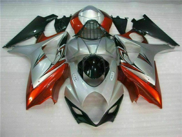 Affordable 2007-2008 Brown Silver Suzuki GSXR 1000 K7 Motorbike Fairings