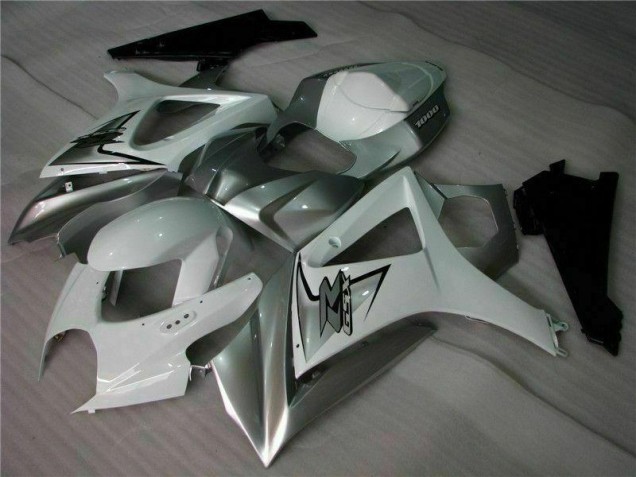 Affordable 2007-2008 Silver White Suzuki GSXR 1000 K7 Motorbike Fairing