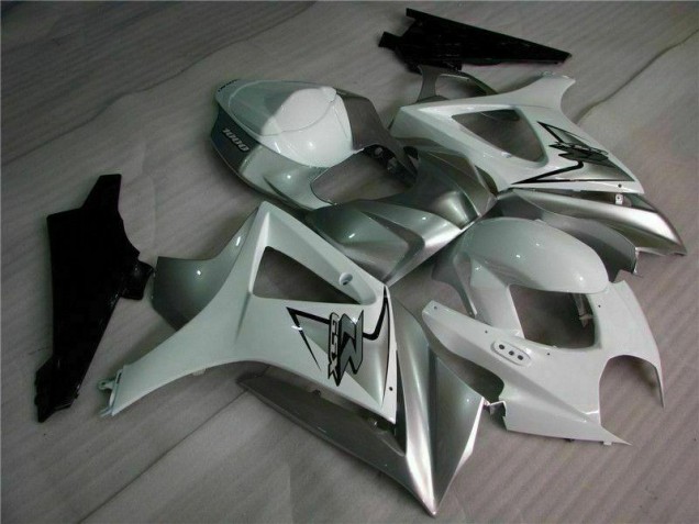 Affordable 2007-2008 Silver White Suzuki GSXR 1000 K7 Motorbike Fairing