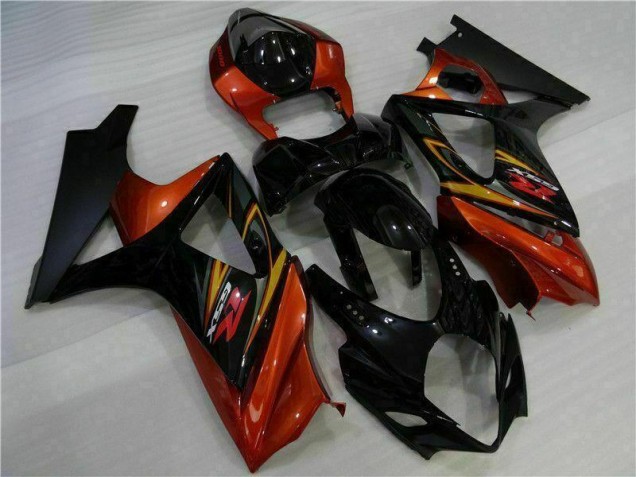 Affordable 2007-2008 Black Suzuki GSXR 1000 K7 Motorcycle Fairing Kit