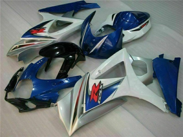 Affordable 2007-2008 Blue White Suzuki GSXR 1000 K7 Bike Fairings