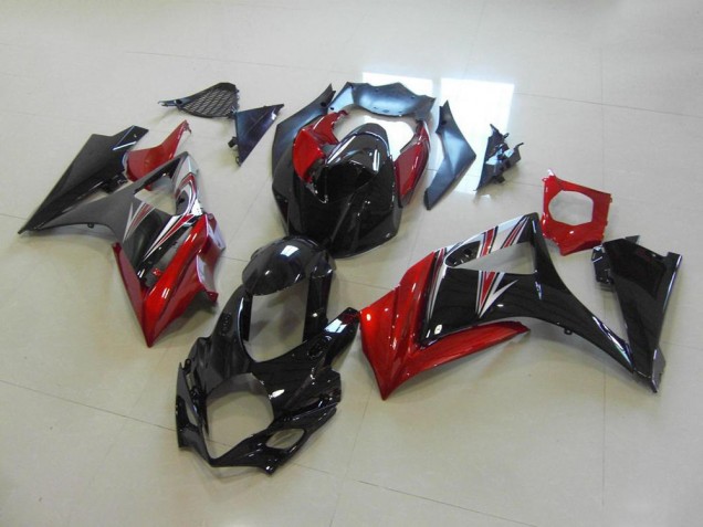 Affordable 2007-2008 Red Black No Sticker Suzuki GSXR 1000 K7 Motorbike Fairings