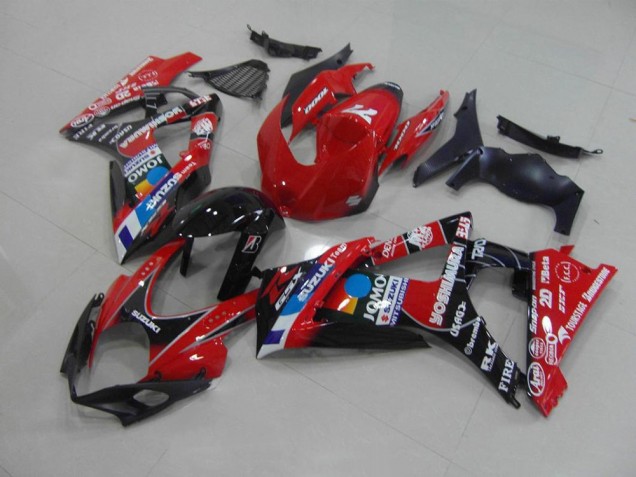 Affordable 2007-2008 Red Suzuki GSXR 1000 K7 Motorcycle Fairing