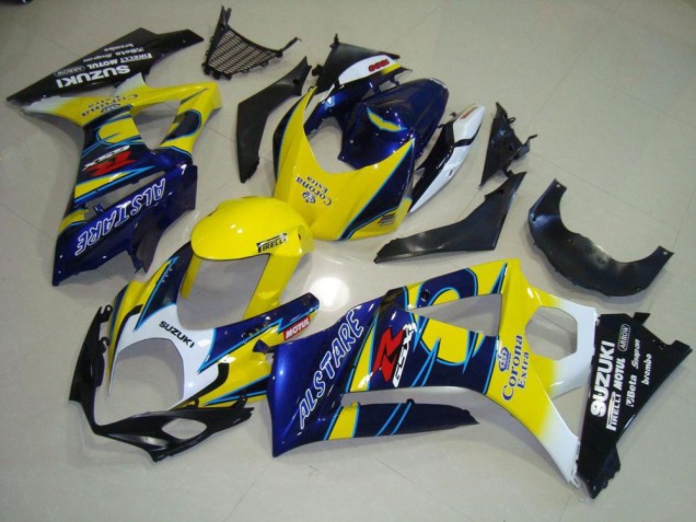 Affordable 2007-2008 Yellow Corona Suzuki GSXR 1000 K7 Bike Fairing Kit