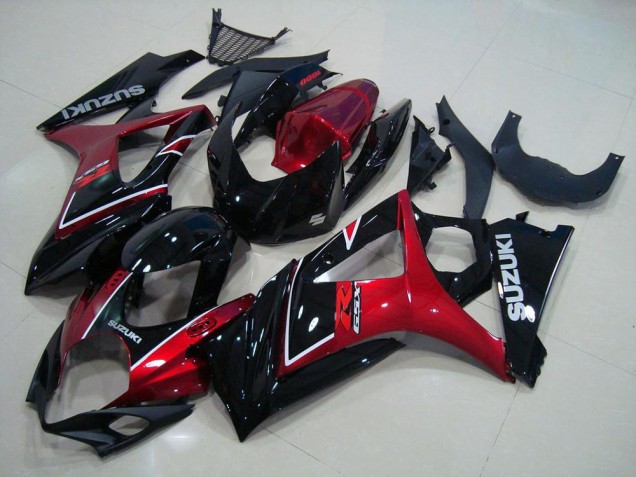 Affordable 2007-2008 Red Black Suzuki GSXR 1000 K7 Moto Fairings