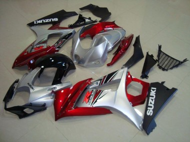 Affordable 2007-2008 Red Black Silver Suzuki GSXR 1000 K7 Motorcycle Replacement Fairings