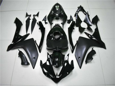 Affordable 2007-2008 Glossy Matte Black Yamaha YZF R1 Motorcycle Bodywork