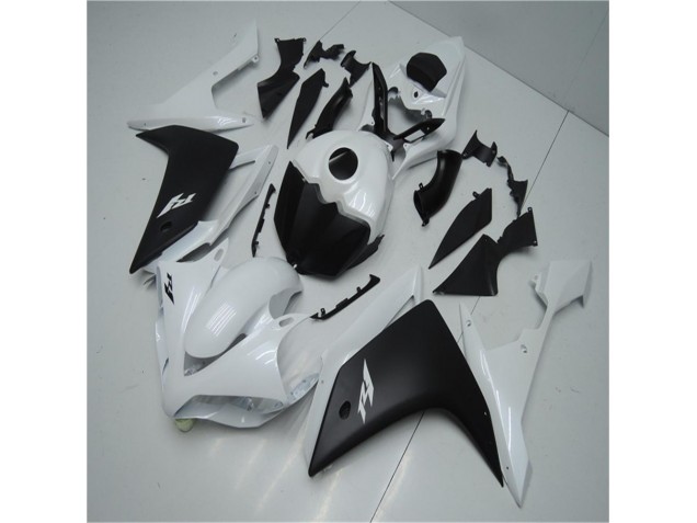 Affordable 2007-2008 White Black Yamaha YZF R1 Motorbike Fairing Kits