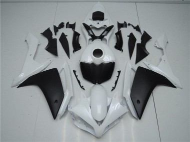 Affordable 2007-2008 White Black Yamaha YZF R1 Motorbike Fairing Kits