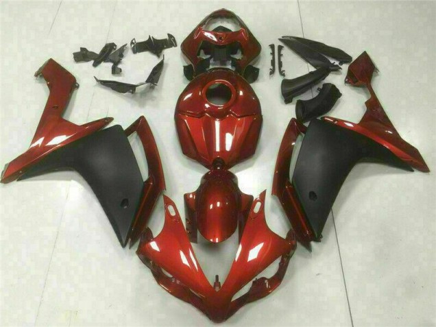 Affordable 2007-2008 Red Black Yamaha YZF R1 Bike Fairing Kit