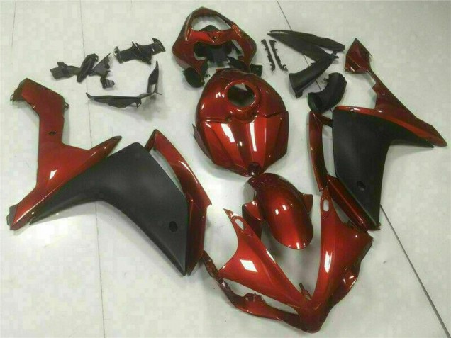 Affordable 2007-2008 Red Black Yamaha YZF R1 Bike Fairing Kit