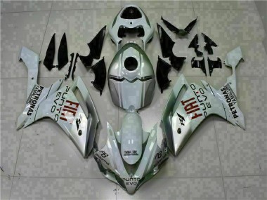 Affordable 2007-2008 White Yamaha YZF R1 Motorcycle Fairings Kits