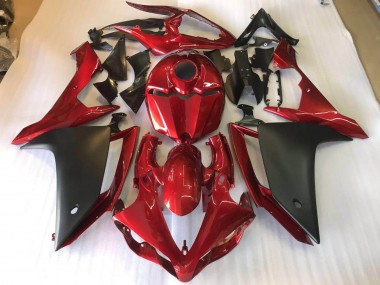 Affordable 2007-2008 Matte Black Red Yamaha YZF R1 Motorbike Fairing Kits