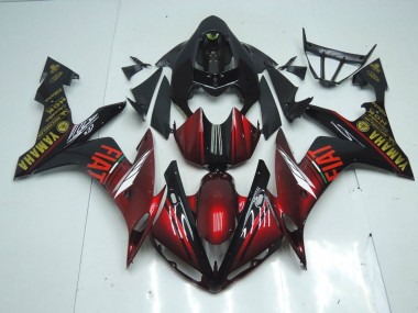 Affordable 2007-2008 Dark Glossy Black Yamaha YZF R1 Motorcycle Fairing Kits