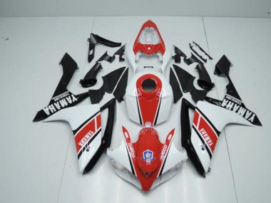 Affordable 2007-2008 Factory Red White Yamaha YZF R1 Motorbike Fairing