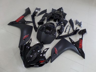 Affordable 2007-2008 Matte Black Red Yamaha YZF R1 Motorbike Fairing