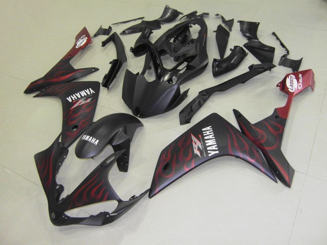 Affordable 2007-2008 Matte Red Flame Yamaha YZF R1 Motor Bike Fairings