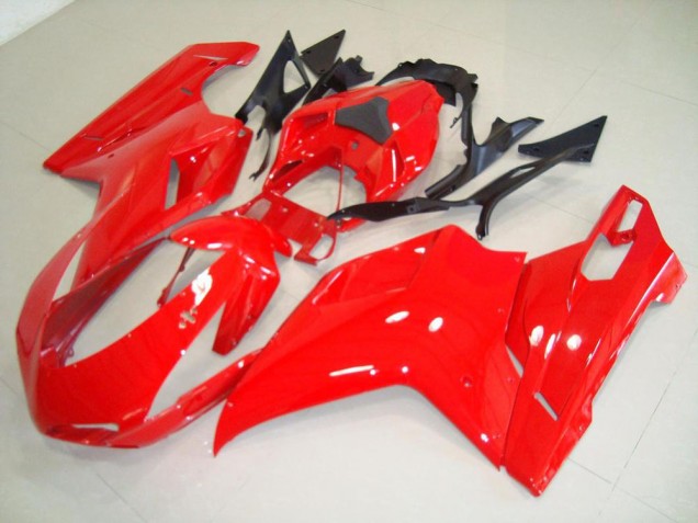 Affordable 2007-2014 Red Ducati 848 1098 1198 Motorbike Fairing Kits