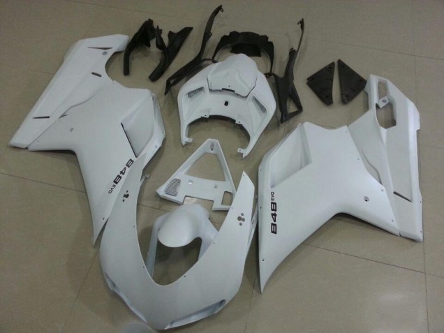 Affordable 2007-2014 Matte White Ducati 848 1098 1198 Motorbike Fairing