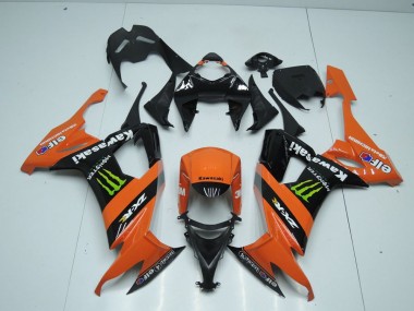 Affordable 2008-2010 Orange Monster Kawasaki ZX10R Motorbike Fairing