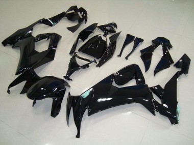 Affordable 2008-2010 Glossy Black Kawasaki ZX10R Bike Fairing