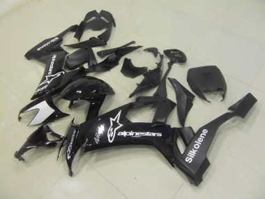 Affordable 2008-2010 Black Silkolene Kawasaki ZX10R Bike Fairings