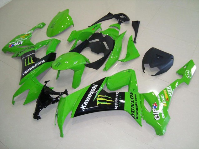 Affordable 2008-2010 Green Monster Kawasaki ZX10R Motor Bike Fairings