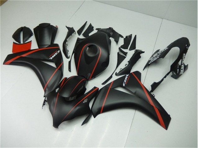 Affordable 2008-2011 Matte Black Red Honda CBR1000RR Motorcycle Fairing