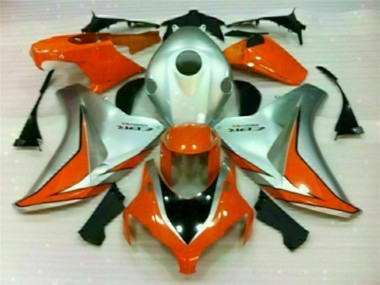 Affordable 2008-2011 Silver Orange Honda CBR1000RR Bike Fairings