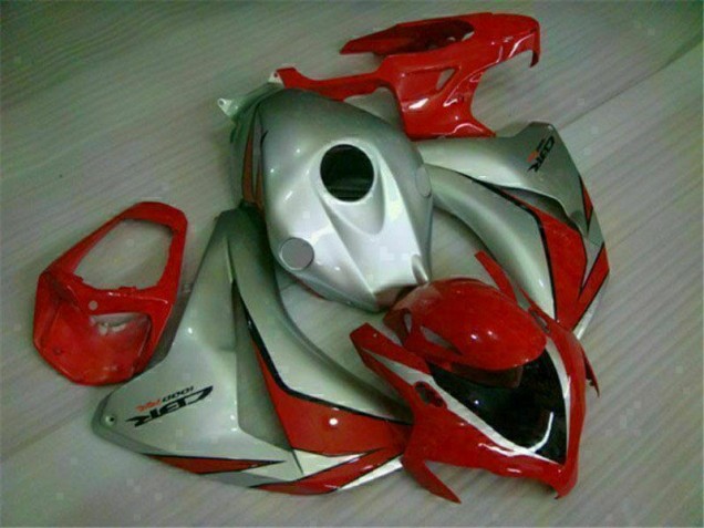 Affordable 2008-2011 Red Silver Honda CBR1000RR Motorbike Fairing