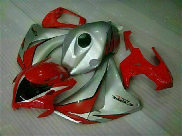 Affordable 2008-2011 Red Silver Honda CBR1000RR Motorbike Fairing