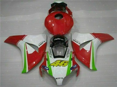 Affordable 2008-2011 Red White Honda CBR1000RR Bike Fairings