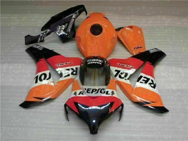 Affordable 2008-2011 Orange Repsol Honda CBR1000RR Motorcycle Fairings