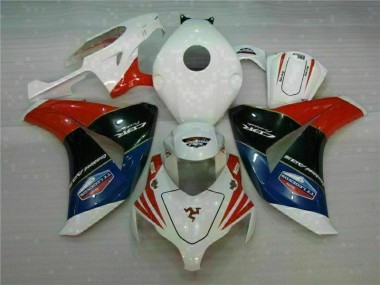 Affordable 2008-2011 Red White Honda CBR1000RR Bike Fairing Kit