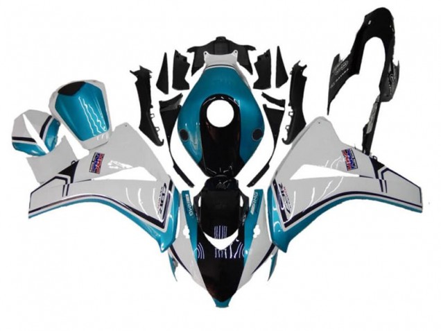 Affordable 2008-2011 Blue White Black Honda CBR1000RR Replacement Fairings