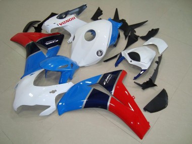 Affordable 2008-2011 White Blue Red Honda CBR1000RR Motorcyle Fairings