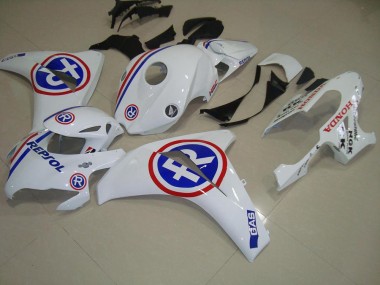 Affordable 2008-2011 White Repsol Honda CBR1000RR Motorcycle Fairing Kits