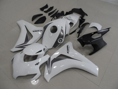 Affordable 2008-2011 White and Grey Honda CBR1000RR Motorcycle Bodywork