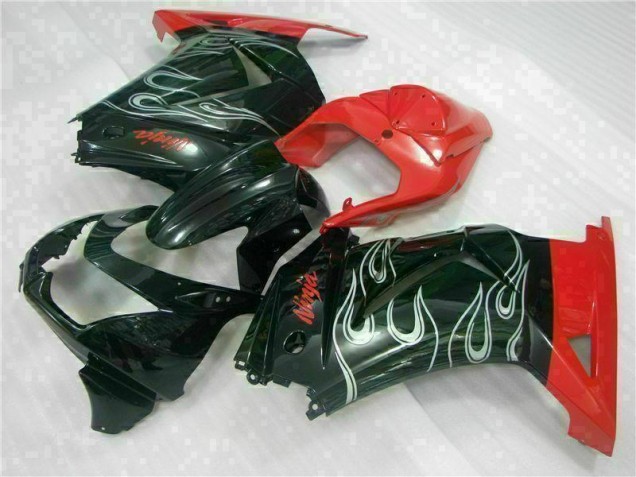 Affordable 2008-2012 Black Red Ninja Kawasaki EX250 Motorcycle Fairing