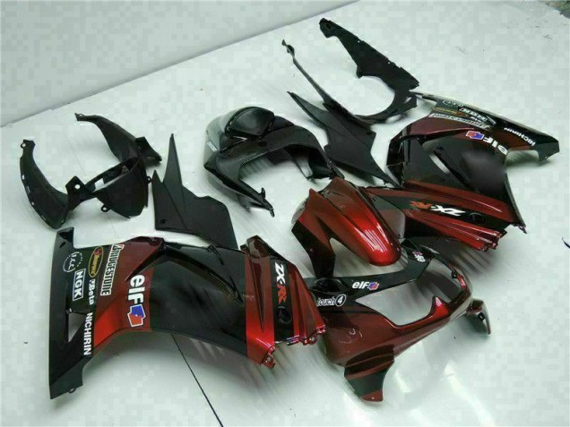 Affordable 2008-2012 Black Kawasaki EX250 Bike Fairing Kit