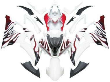 Affordable 2008-2016 White Red Flame R6 Yamaha YZF R6 Motorbike Fairing