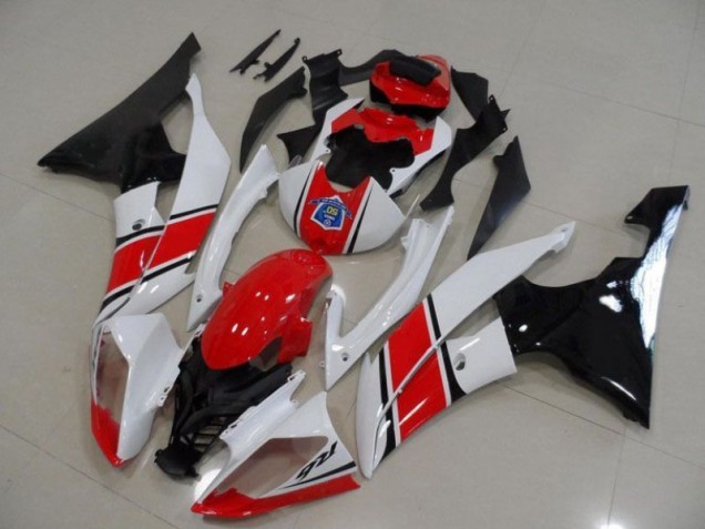 Affordable 2008-2016 Red White Black Yamaha YZF R6 Motorcyle Fairings