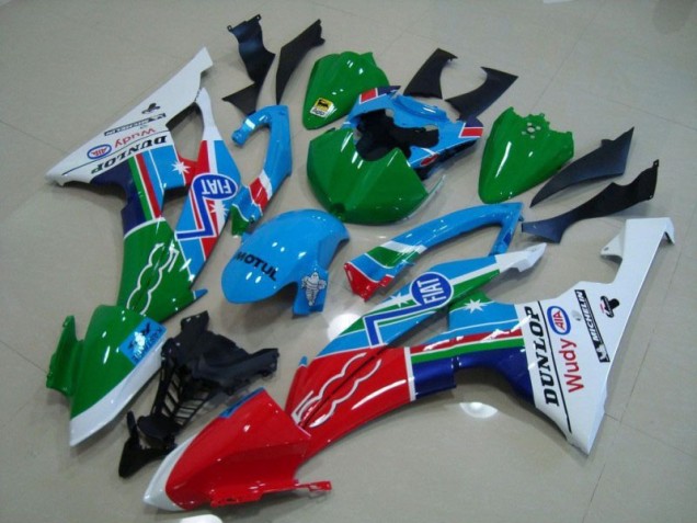 Affordable 2008-2016 Blue White Fiat Green Red Wudy Motul Dunlop Yamaha YZF R6 Motor Fairings