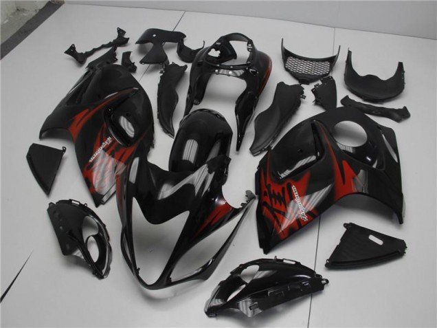 Affordable 2008-2019 Black Red Suzuki GSXR 1300 Hayabusa Motor Bike Fairings