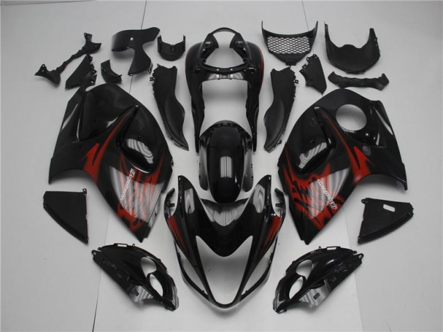 Affordable 2008-2019 Black Red Suzuki GSXR 1300 Hayabusa Motor Bike Fairings