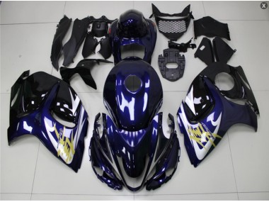 Affordable 2008-2019 Blue Gold Suzuki GSXR 1300 Hayabusa Motorcycle Bodywork