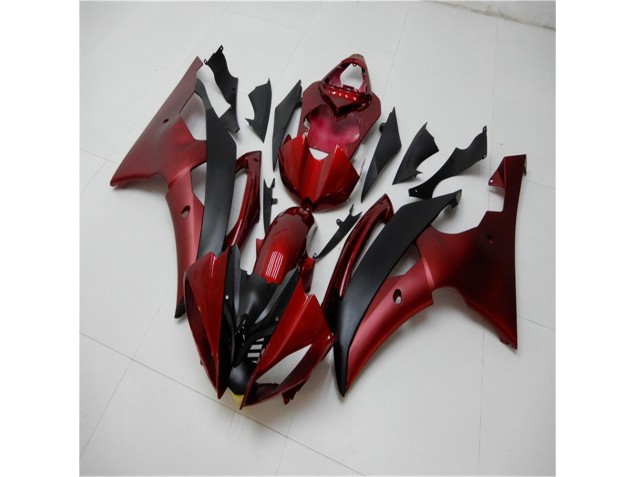 Affordable 2008-2016 Red Black Yamaha YZF R6 Bike Fairing Kit