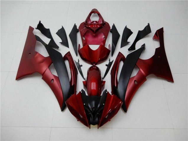 Affordable 2008-2016 Red Black Yamaha YZF R6 Bike Fairing Kit