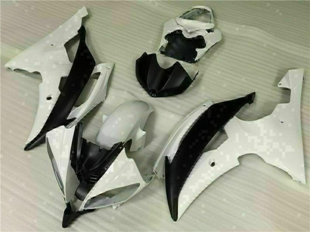 Affordable 2008-2016 White Black Yamaha YZF R6 Motorcycle Fairings Kit