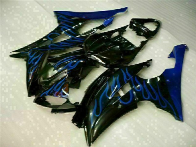 Affordable 2008-2016 Blue Flame Black Yamaha YZF R6 Motorcylce Fairings